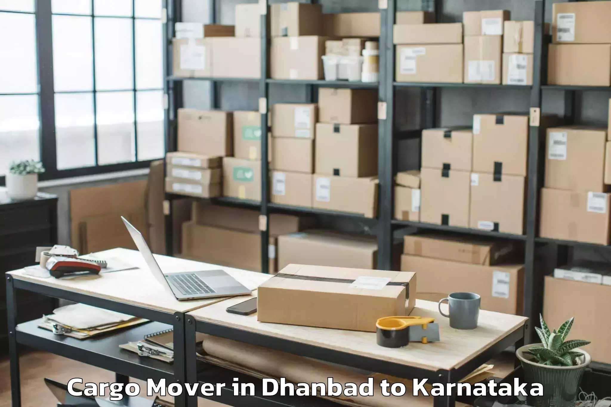 Book Dhanbad to Mangalore University Mangalaga Cargo Mover